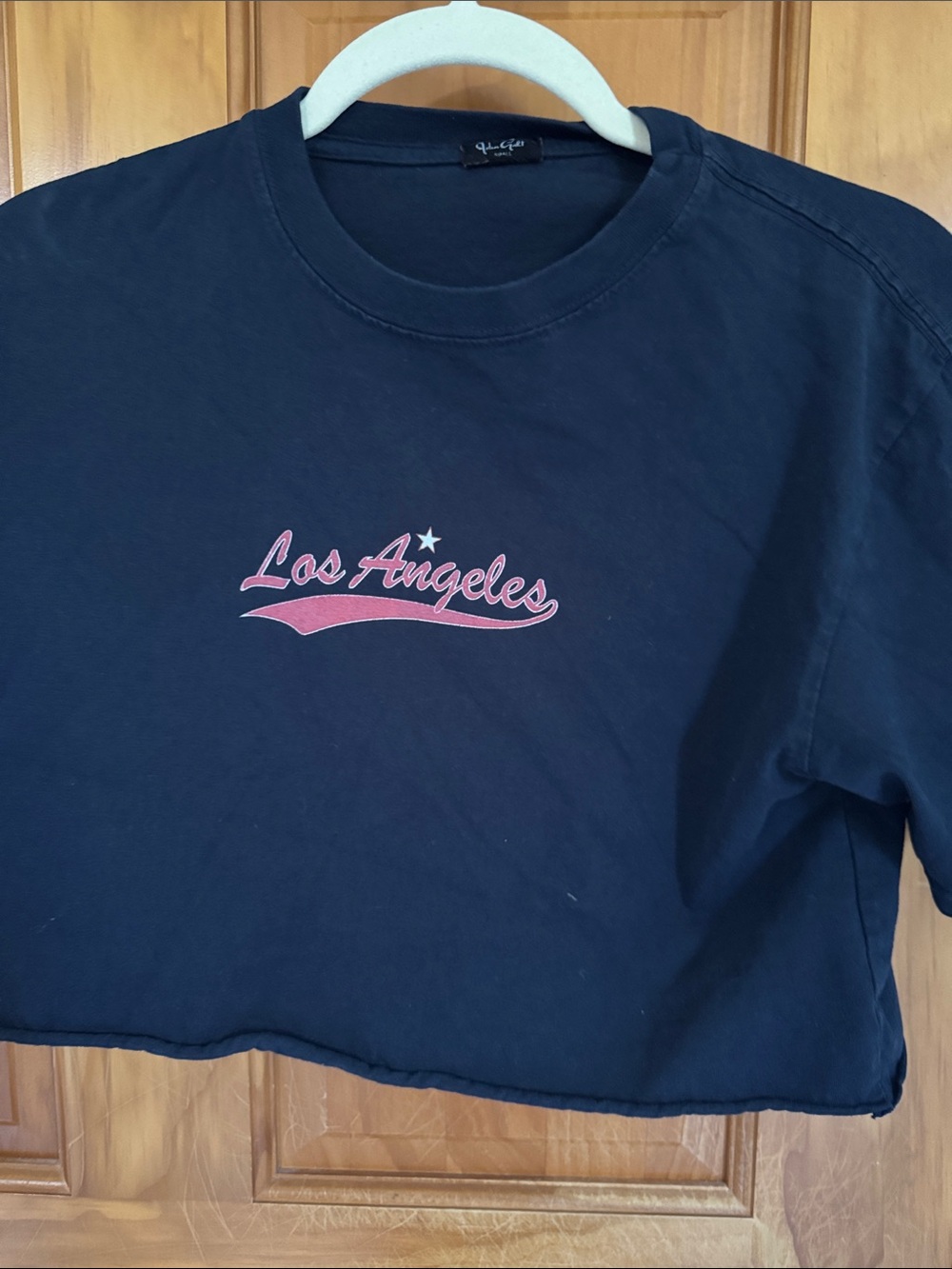Brandy Melville Navy 'Los Angeles' Graphic Short Sleeve Tee